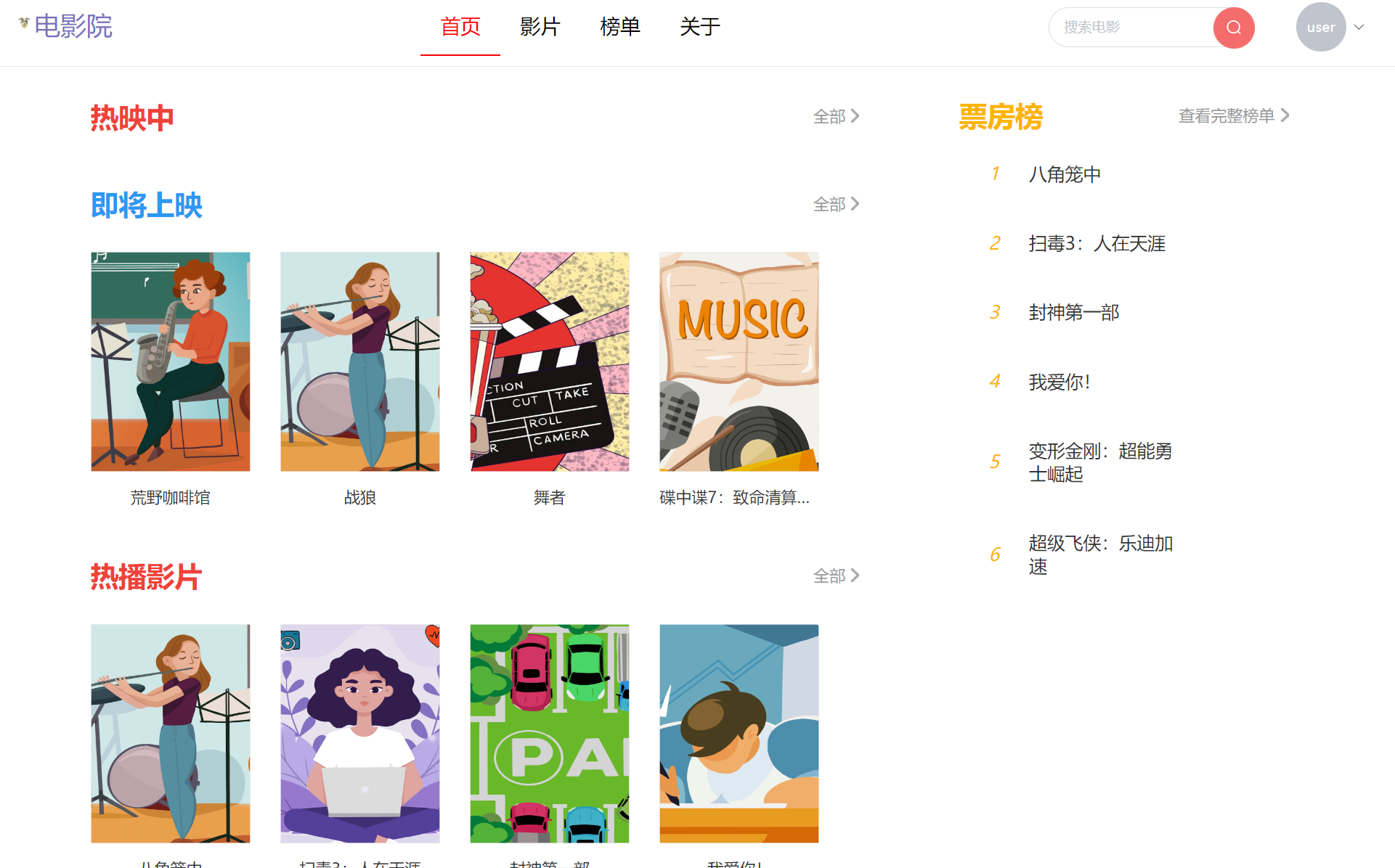 基于springboot电影院售票管理系统