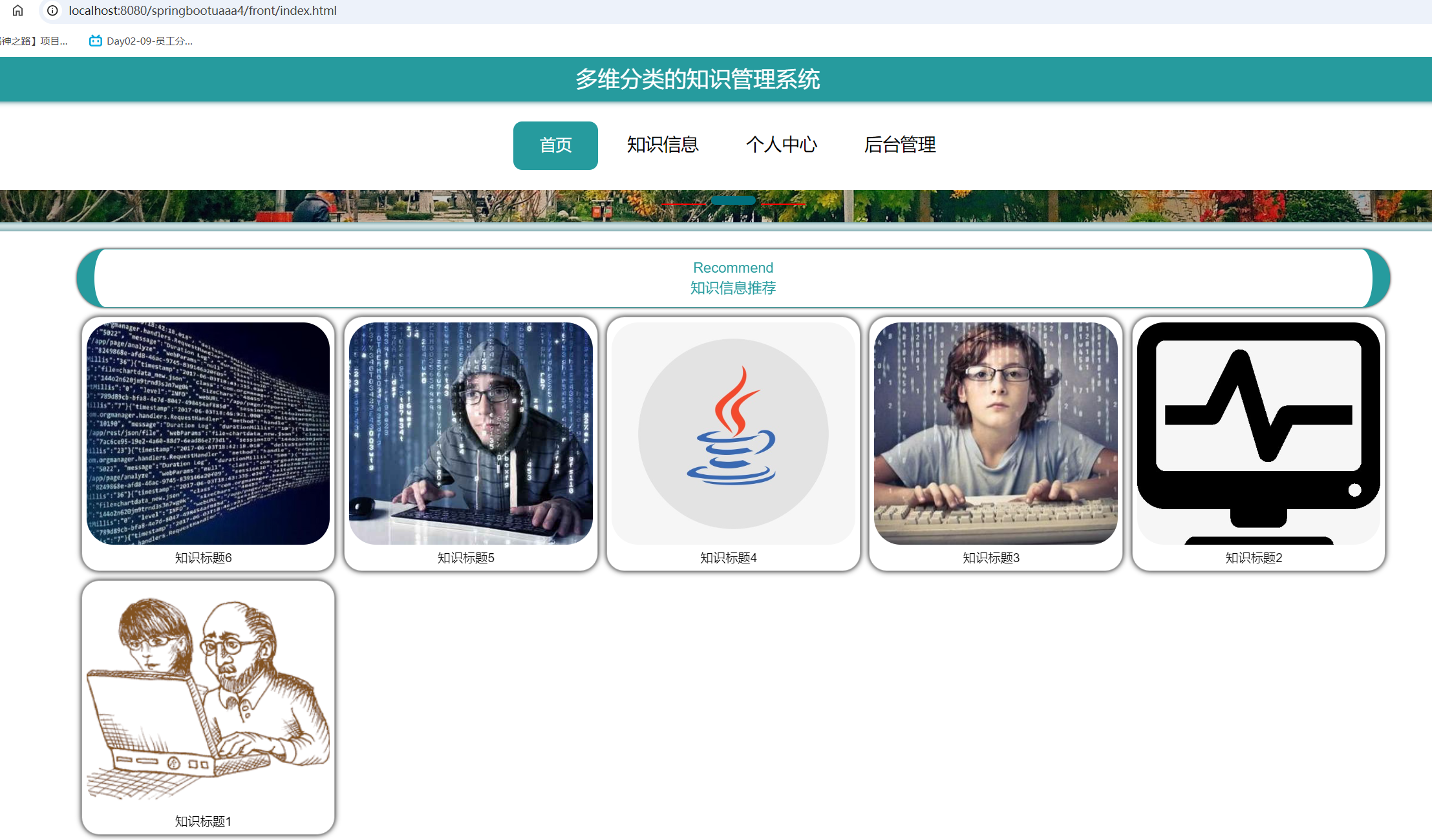 基于springboot 的知识管理系统